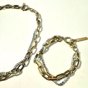 Justin Clenquet Necklace and Bracelet set